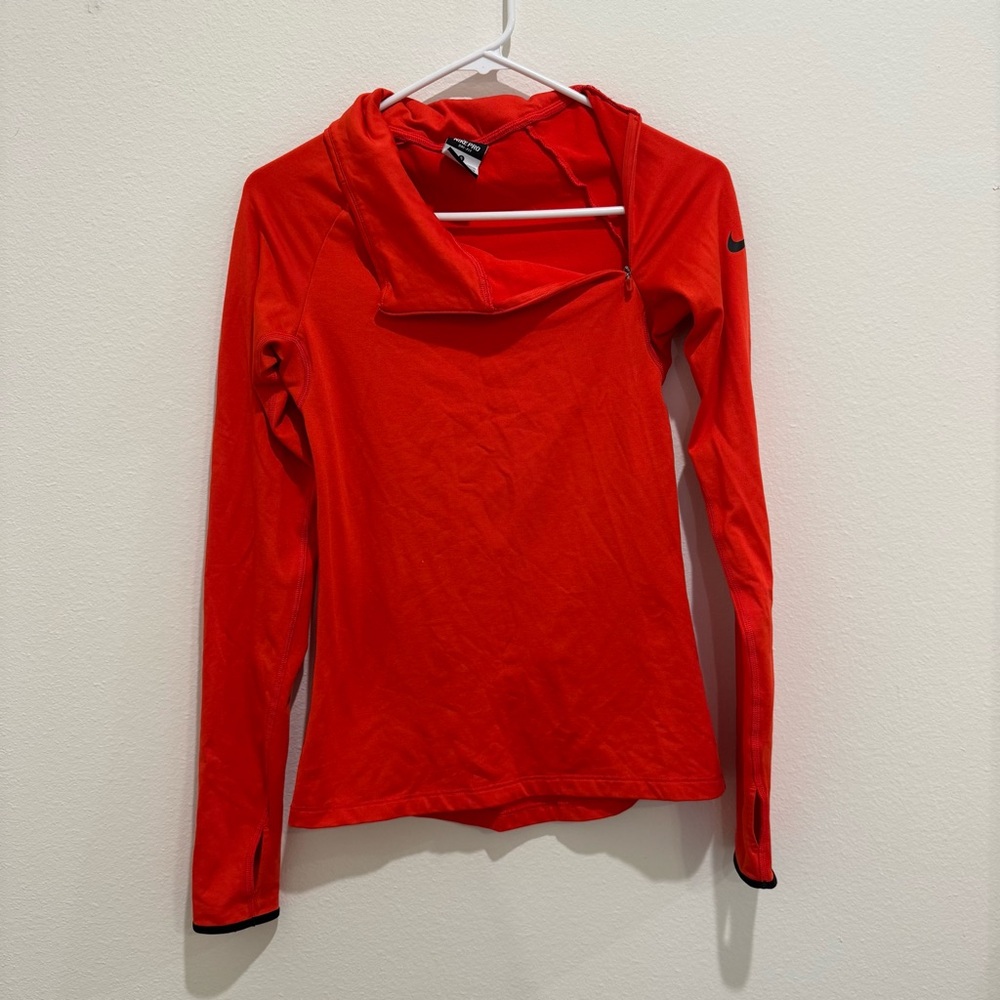 Nike Women's Cherry Red Long Sleeve Top